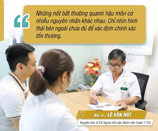 Bác sĩ chuyên khoa chia sẻ: Nổi mụn hậu môn chưa chắc là trĩ